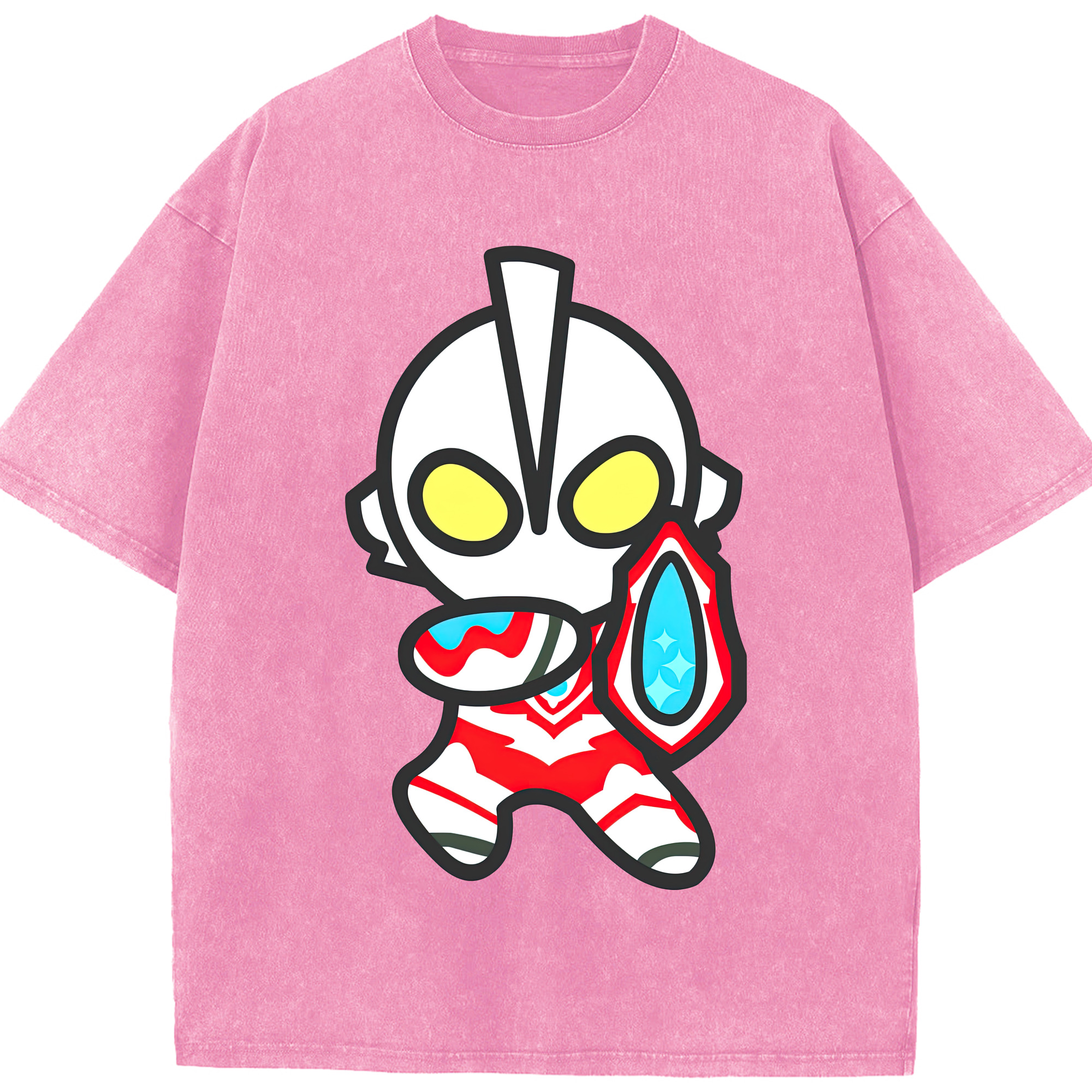 （画像用） ウルトラマン Ultraman 綿100% ヴィンテージ風 半袖Tシャツ（フロントプリント）